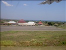 Shortly after takeoff at Wai Oti, with Trigana Air ATR42-300
